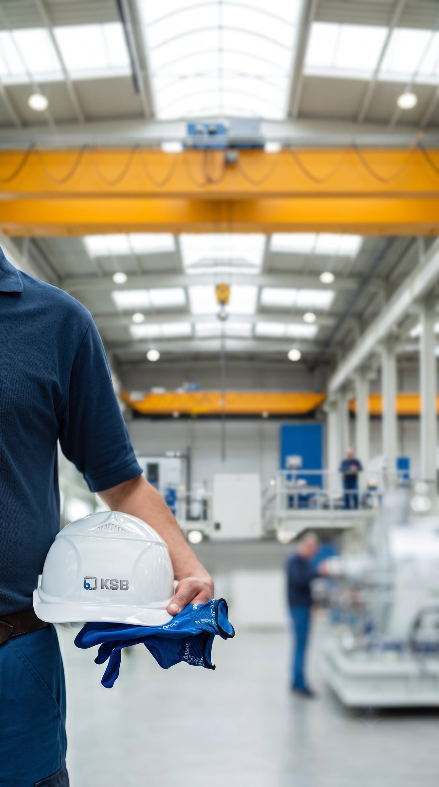 Специалист KSB на производстве